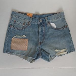 Levi's 501 jean shorts cut off style NWT 27